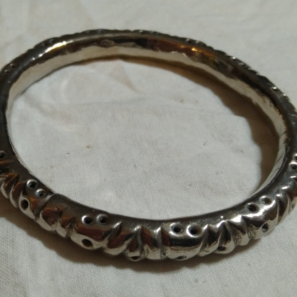 Silver Bracelet Modern Design Bangle - image 4